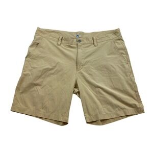 Southern Tide Mens Khaki Stretch Performance Shorts Size 38 Golf Casual